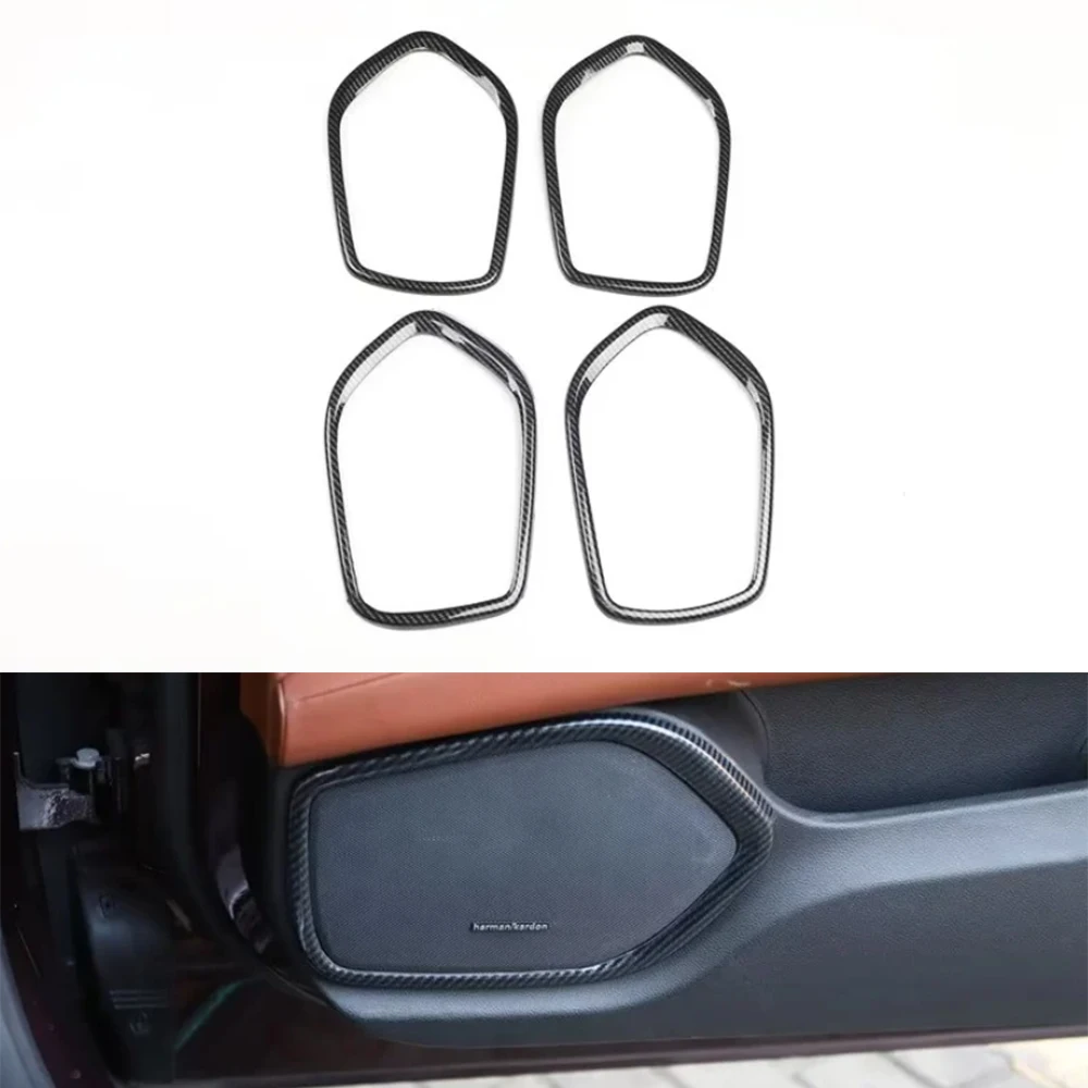 

Для Maserati Quattroporte Ghilbi Levante 2014-2021 рамка колонки автомобиля ABS отделка наклейки интерьер Авто Стайлинг