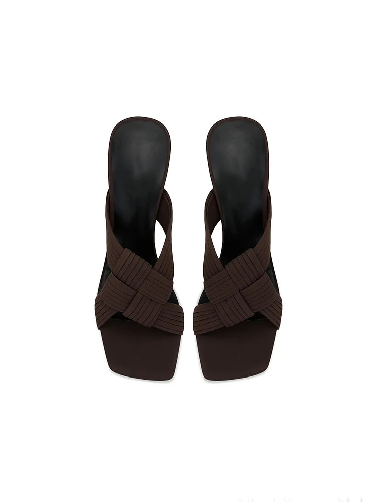 Women's Black Sheepskin High Heel High Heel Women's Shoes with High Heels High Heels Comfortable Footwear Western Fashion Style