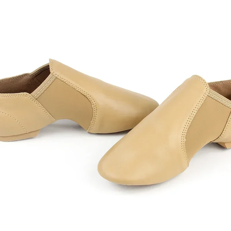 Genuine Leather  Jazz Dance Shoes Children Shoes For Men And Women Salsa Dance  Shoes Neo arch slip on Jazz shoes Ballet Belly 4