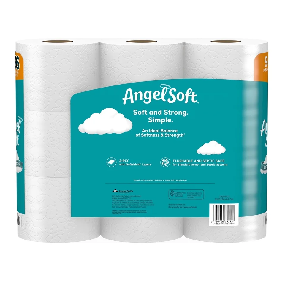 Septic Safe 2-Ply Mega Toilet Paper Rolls