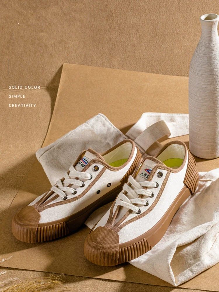 Description Picture 3 of itemDafu Shoes Original Sneakers Classical Shoes Martial Arts Taichi Sneakers Beige Retro Shoes