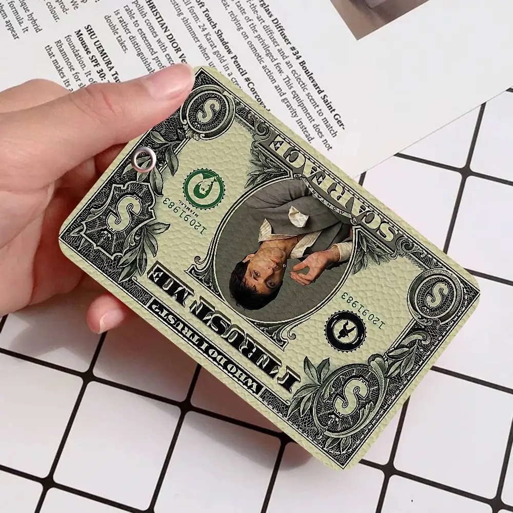 S-스카페이스 토니 몬타나 사무용품 남녀 신용카드 키링 학생증 ID 카드 홀더 자격증 홀더 카드