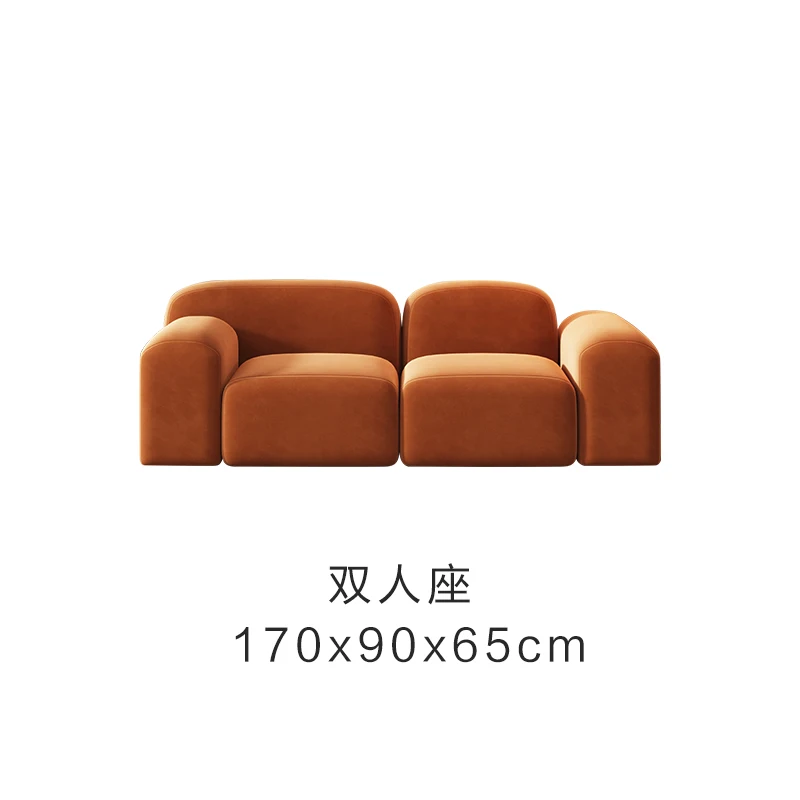 

YY Simple Modern Tofu Block Fabric Sofa Straight Row Japanese Small Apartment