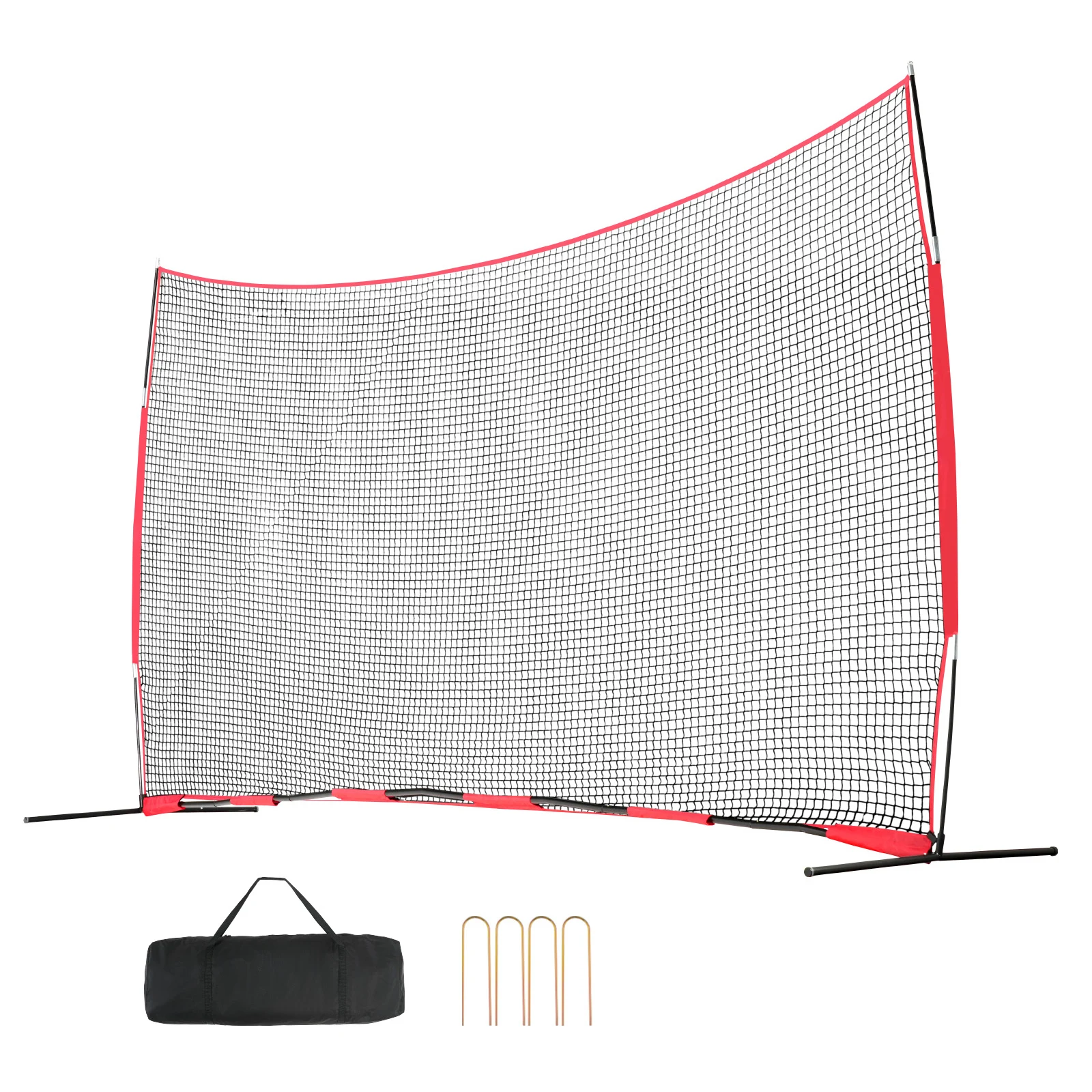 SucceBuy Barricade Backstop Net Ball Sport Barrier Netting Practice Equipment with Carry Bag Protect Screen for Training