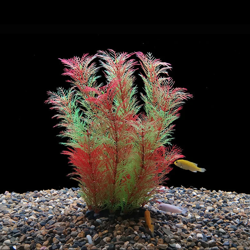 Vibrant Underwater Plastic Aquarium Plants - Lifelike Décor