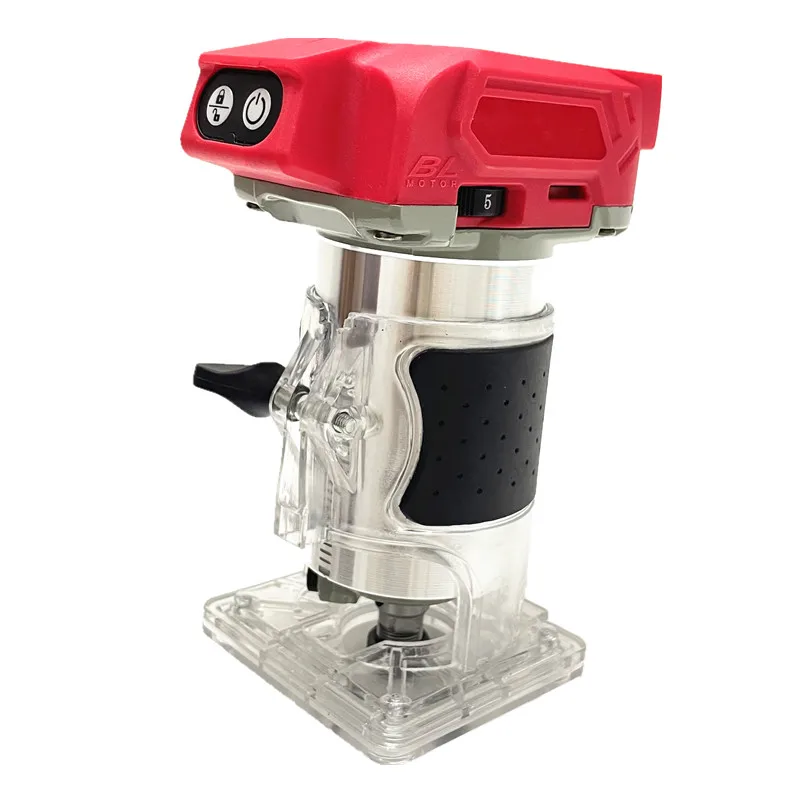 Fit For Milwaukee 18V Battery Cordless Trimmer Brushless Trimming Machine Wood Router Milling Engraving Woodworking Power Tools