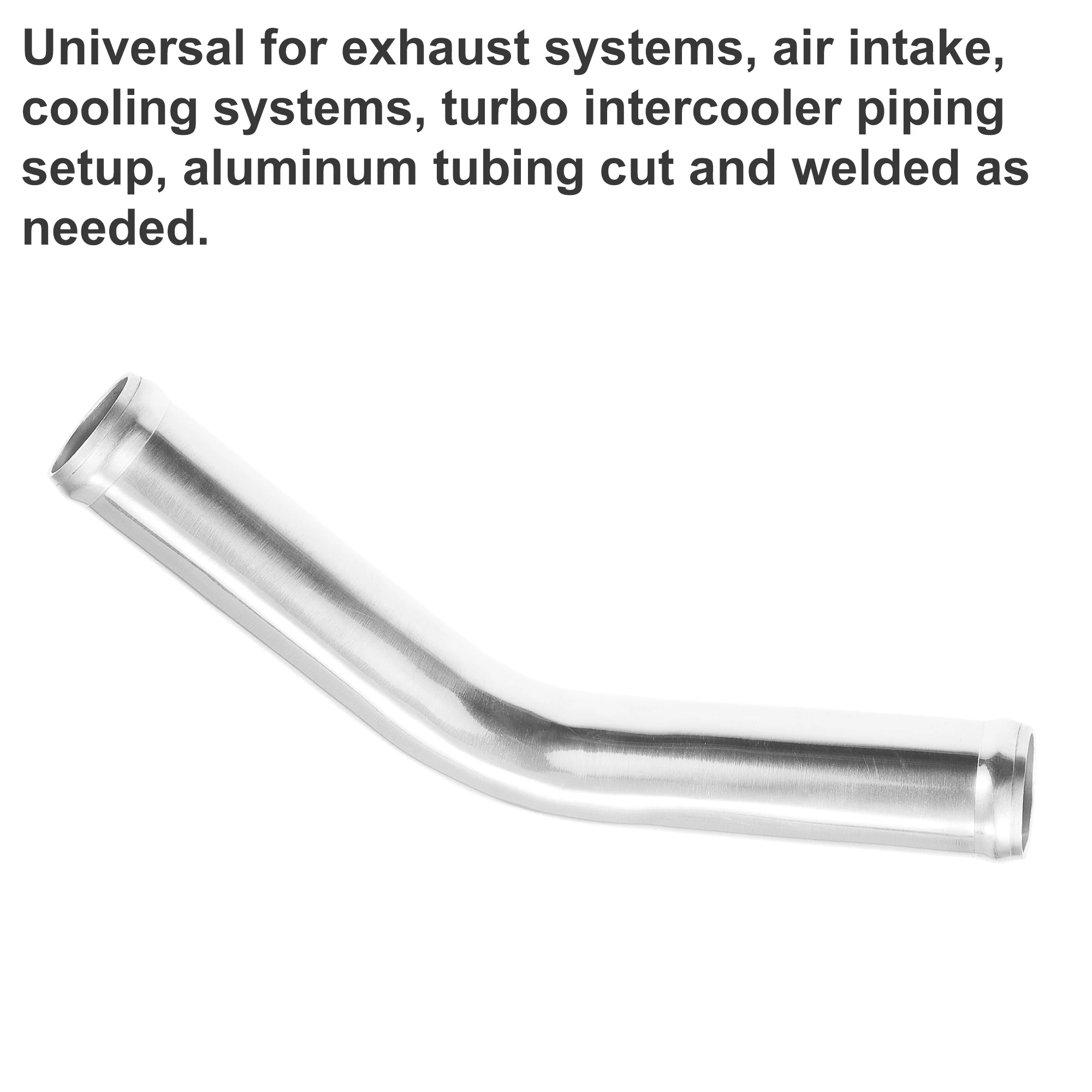 UXCELL 45도 OD 32-102mm 다리 길이 100mm 자동차 알루미늄 합금 튜브 인터쿨러 벤드 엘보 파이프 공기 흡입 조이너 튜브