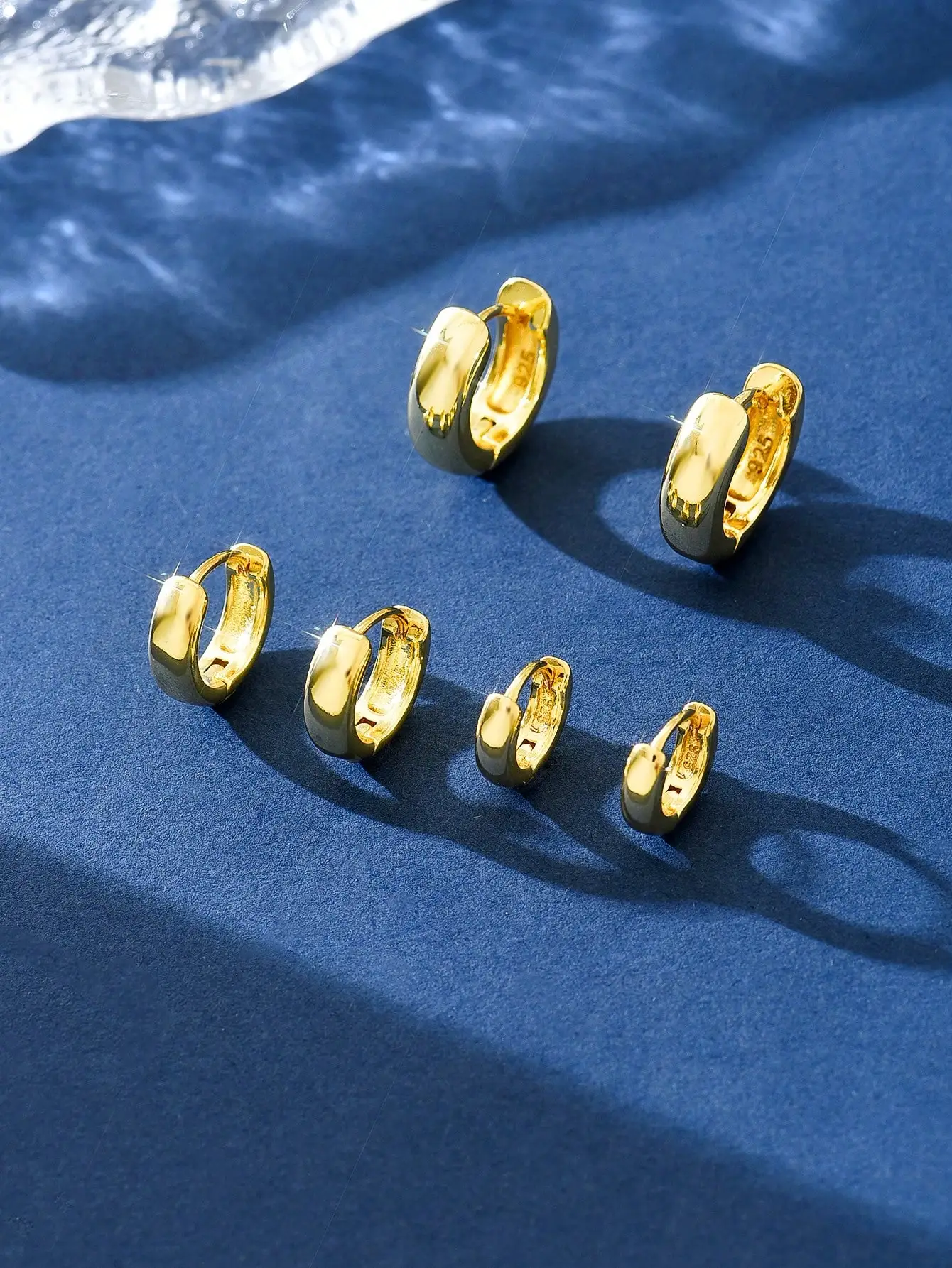 925er Sterlingsilber, klassisch, wunderschöne Einfachheit, Zirkon, glatte Ohrringe für Damen, Jahrestag, Party, hochwertiger edler Schmuck – Detail 3