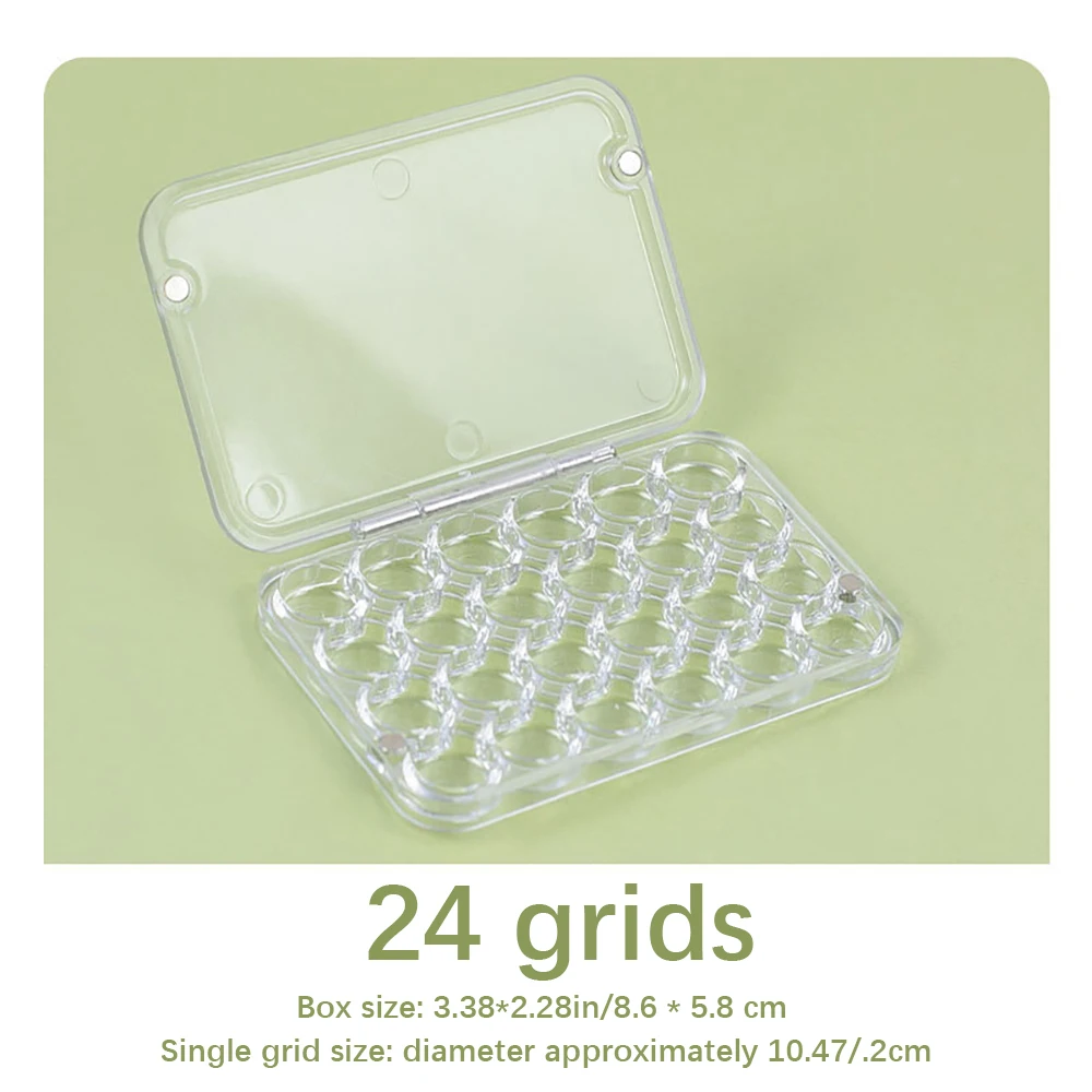 24칸 0.8ml 수채화 물감 포장 상자 휴대용 소용량 보습 상자 마그네틱 씰