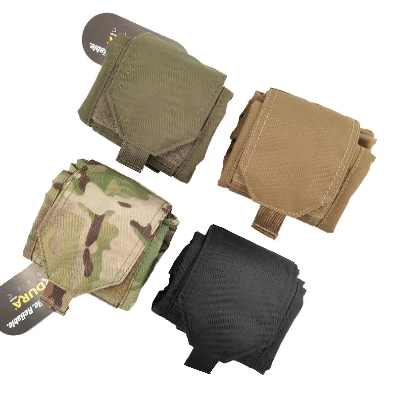 

Multicam Drop Dump Pouch Tactical Military EDC Magazine Pouch Airsoft Gear MINI Foldable Recycling Tool Molle Bag CORDURA