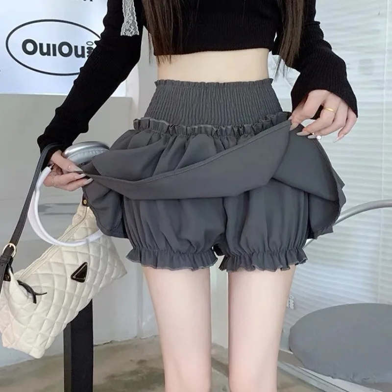 Y2k Harajuku Kawaii Mini Pleated Skirt Women Sweet Ruffle Sexy Skirt Girls Party Dresses Black Skirts White Streetwear New