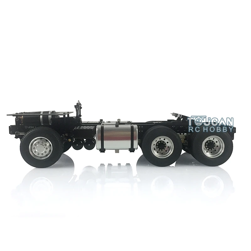 1/14 LESU 6X4 6X6 RC Metal Chassis for Remote Control Tamiyaya Vehicle Tractor Truck Trailer DIY Model Car Motor Toys TH02014 5