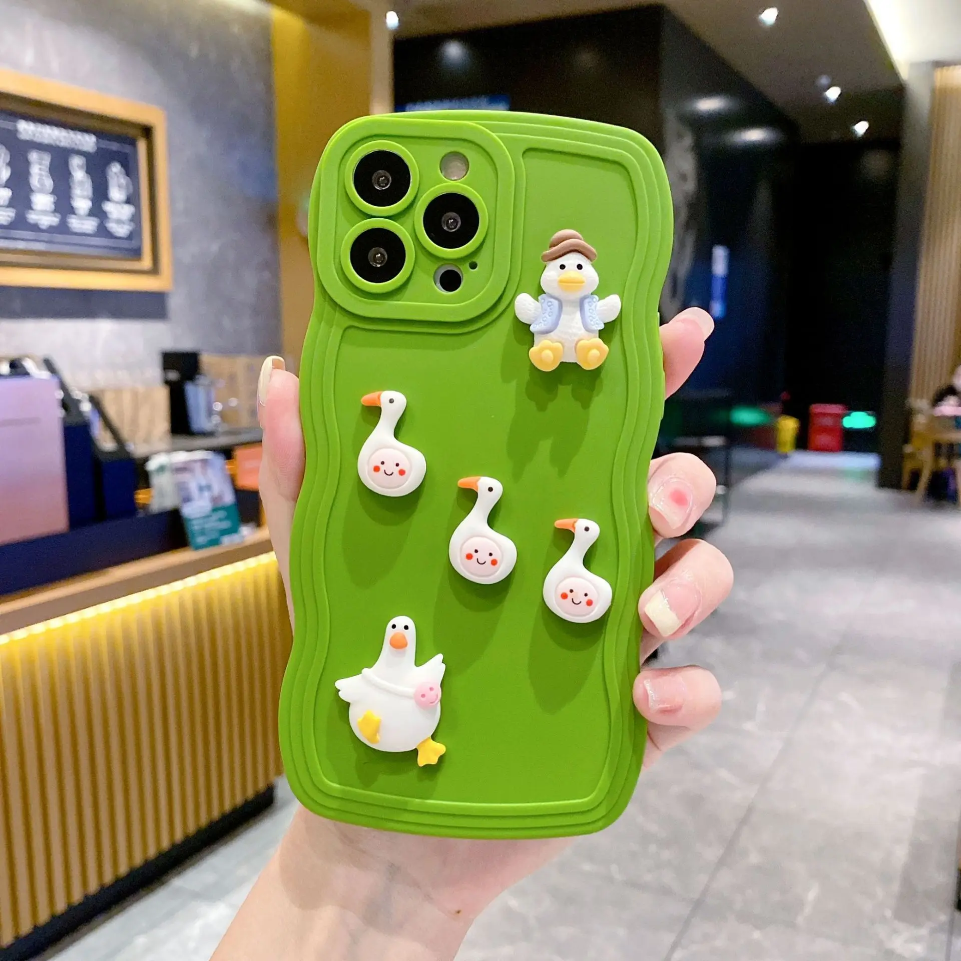 Cute 3d Duck Silicone Phone Case For Iphone Models_voghion.com