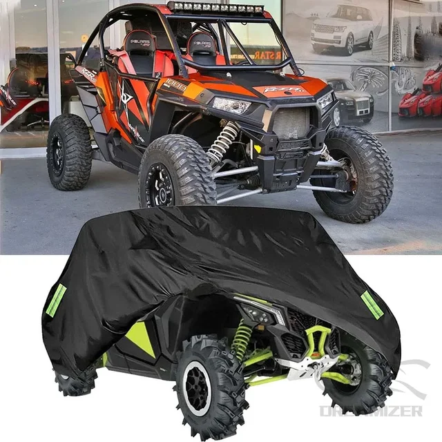 UTV Utility Vehicle Storage Cover For Can-Am Maverick X3 Defender Max HD10 HD8 Compatible with Polaris RZR 4 XP 1000 900 1