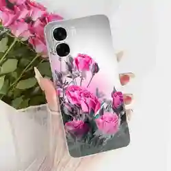Cute Patterned Matte Soft Silicone Phone Case for Oppo A6x 5G (121)