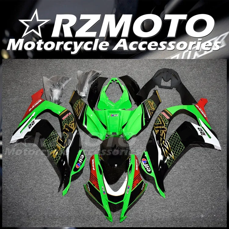 

Комплект обтекателей из АБС-пластика, 4 подарка, подходит для KAWASAKI ZX-10R ZX10R 2016 2017 2018 2019 16 17 18 19, кузов под заказ, зеленый