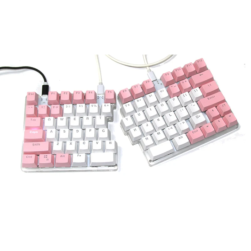 78キー分割キーボード,メカニカルスイッチ,左右,人間工学に