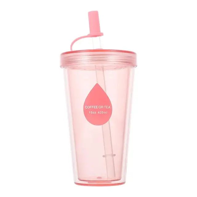 Cups with Straws and Lids, Kids Tumbler Reusable Water Bottle Iced Coffee  Travel Mug Cup for Adults,…See more Cups with Straws and Lids, Kids Tumbler