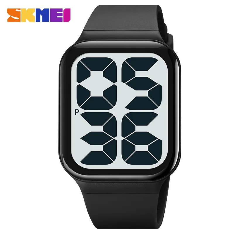 

SKMEI Fashion Date Sport Back Light Digital Watches For Mens Womens 5bar Waterproof Date Wrist Watch Alarm Clock reloj hombre