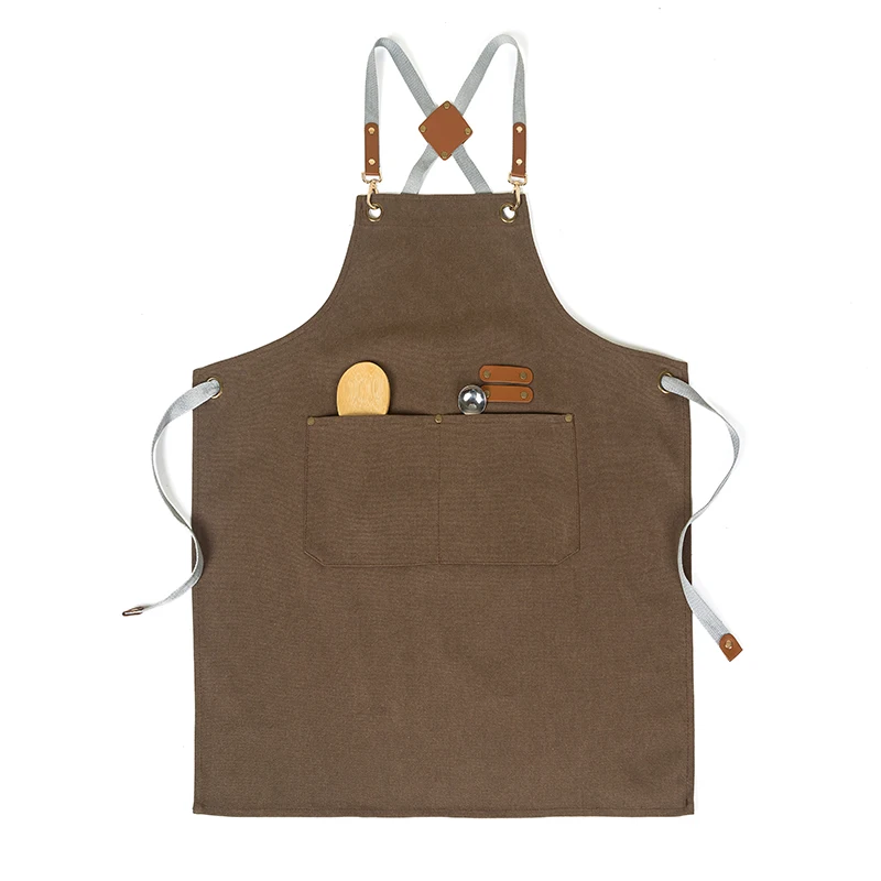Premium Cotton Apron with Customizable Logo