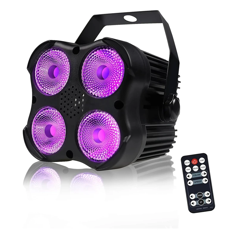 RGB LED 파 라이트, 사운드 활성화 무대 파 라이트, 원격 및 DMX 제어..