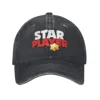 Classic Star player B-Brawls Baseball Caps Unisex Distressed Denim Sun Cap  Outdoor Activities  Adjustable Caps Hat 1