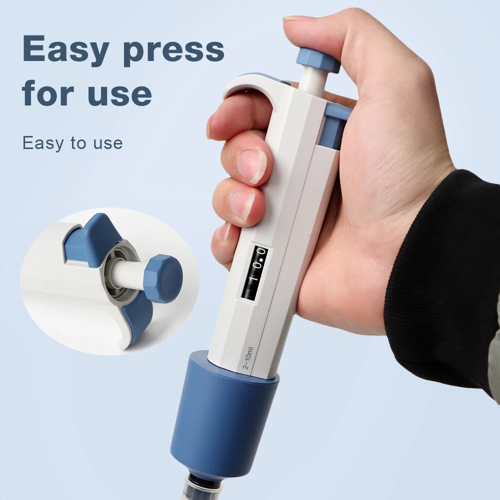 Single-channel Pipette Adjustable Volume 1-10ml Analysis Pipette Pen