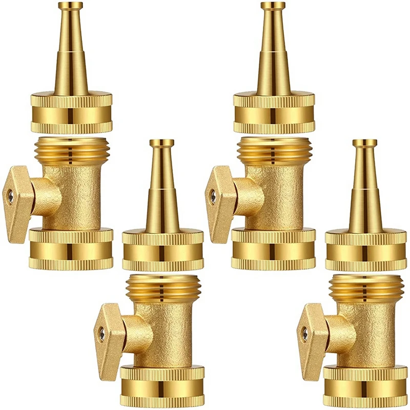 

Water Nozzle High Pressure Hose Nozzle Shutoff Valve Brass Heavy Duty ,Connector For Garden Hose