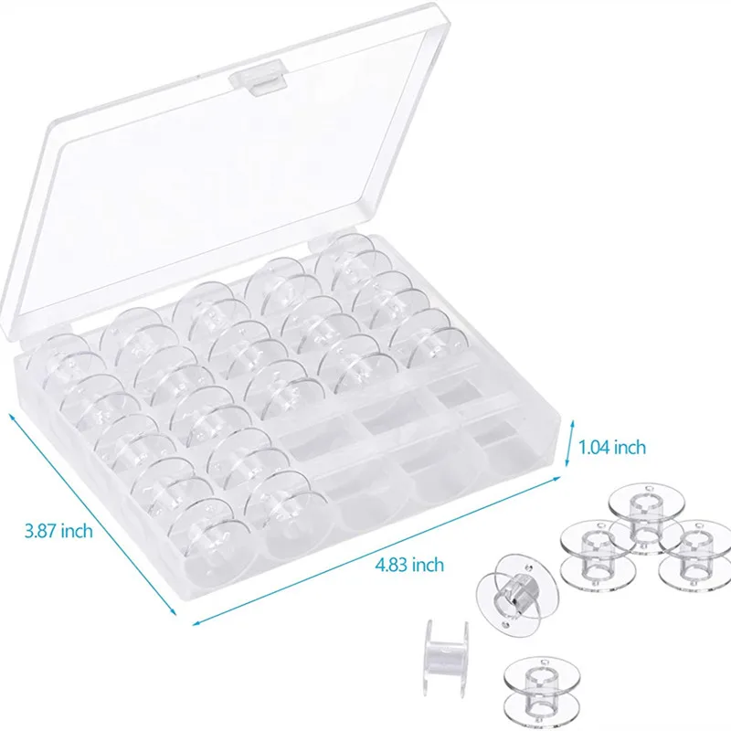 25PcsBobbinsforBrotherSewingMachineBobbinsforSingerBrother