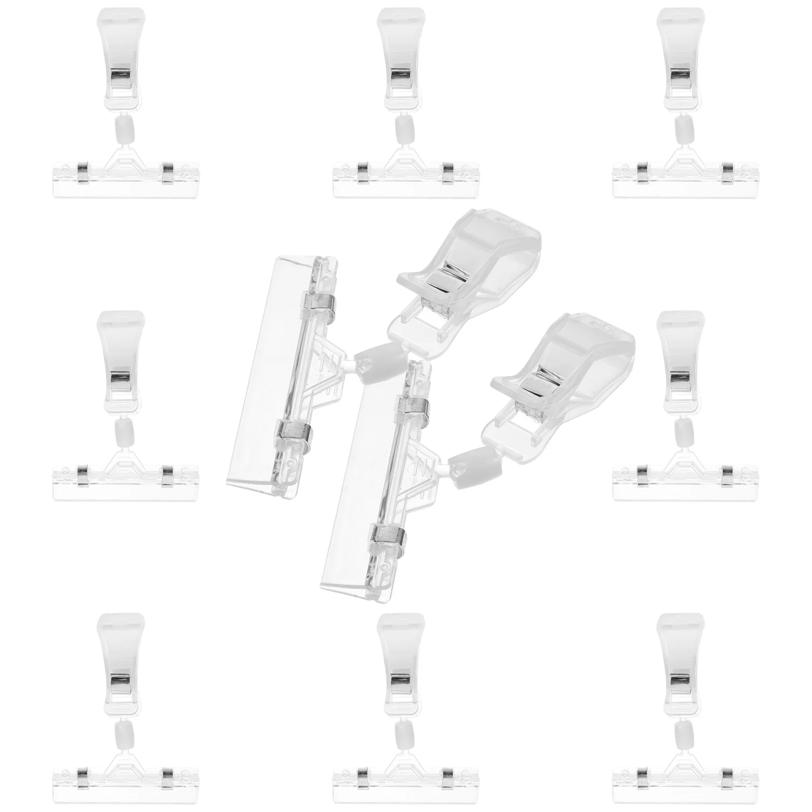 

Universal Advertising Folder Multi-function Display Shelvess Clear Clips Price Display Clothing Double Sided Merchandise Shelf