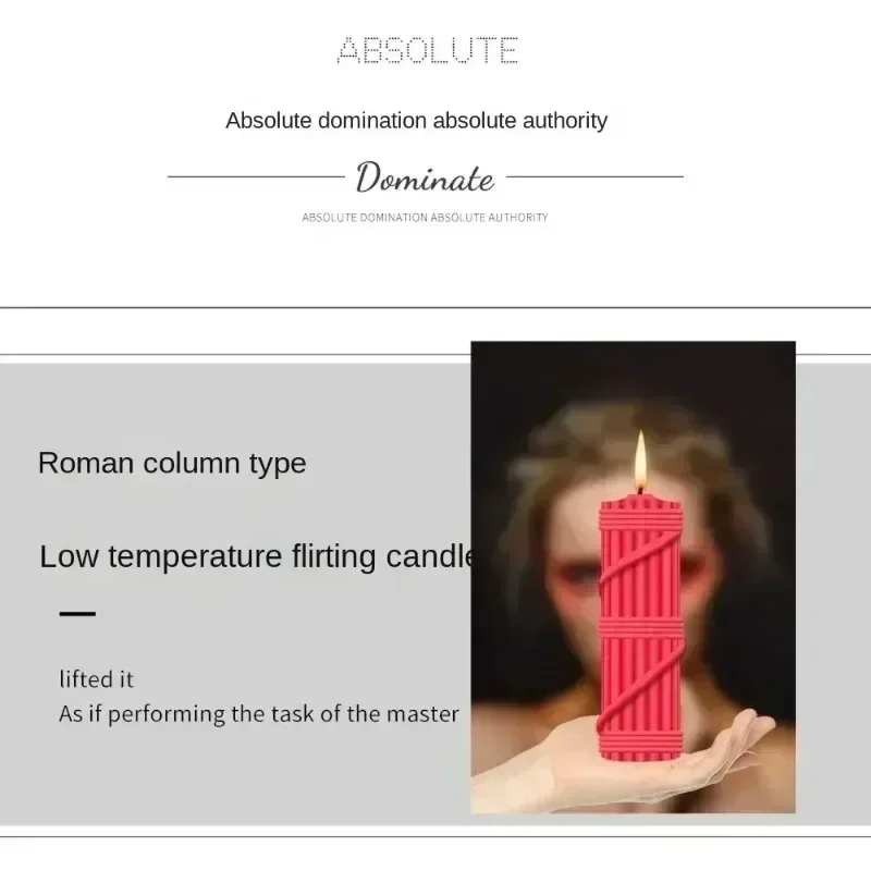Two Pcs Drip Candles Sex Candles Flirting Adult Products SM Sex Toy for Couples Relaxation Low Temperature Candle Adult 18+