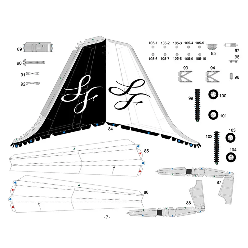 StarFlyer Airbus A320 Airliner Aircraft Folding Handmade 3D