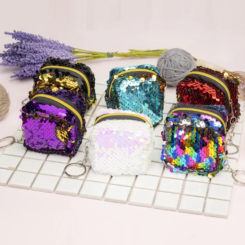 Sequins colorful clutch with - Gem