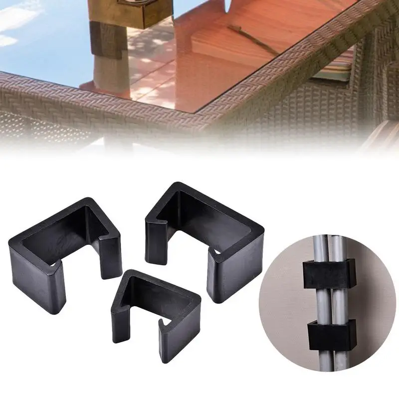 Plastic Furniture Fastener Heat Resistant Furniture Clip Outdoor Patio Wicker Clip Chair Couch Clamps For Wicker Sofas