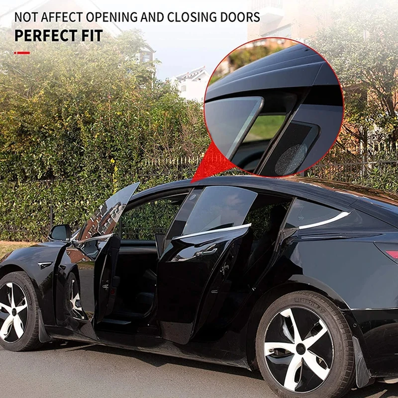 Car Window Deflectors Vent Deflector Ventshade Ventvisor Side Window Deflector Rain Guards Window Visors for Tesla Model 3 Y Car Accessory