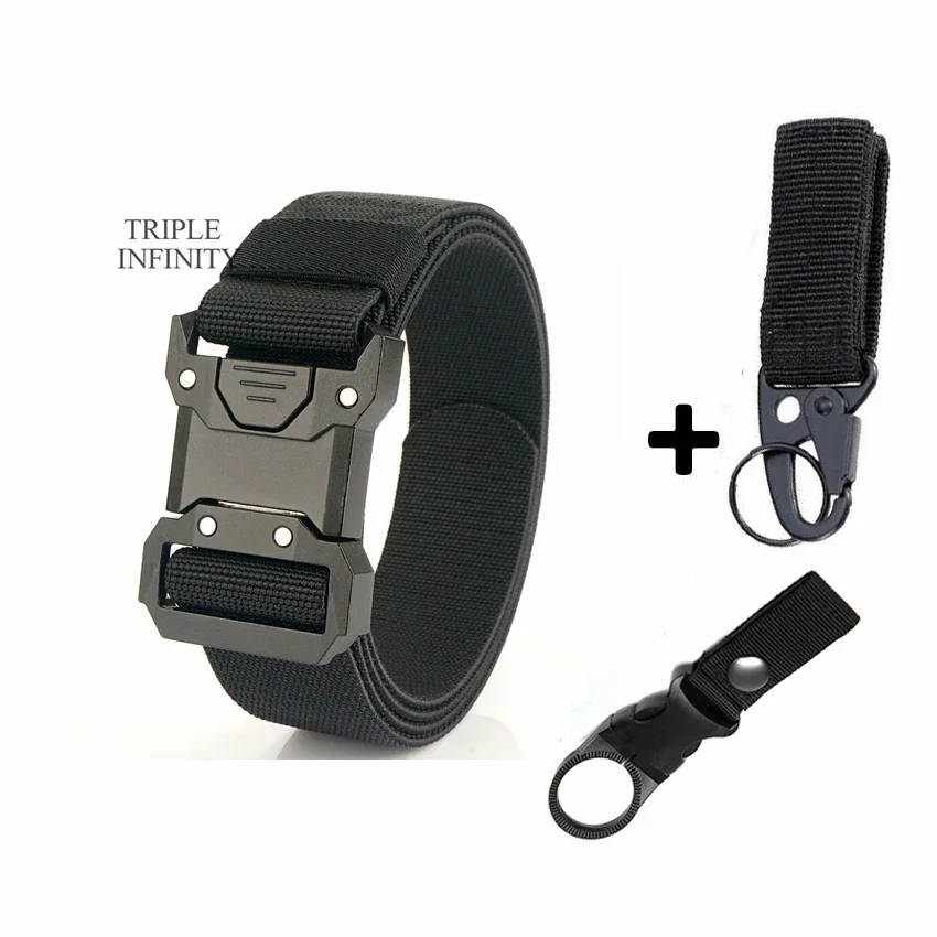 TUSHI Cintura Tattica Originale Ufficiale Cintura Elastica A Sgancio Rapido Fibbia In Metallo Cintura Da Allenamento Per Utensili Casual Cinture Per Pantaloni Da Uomo - Foto 9