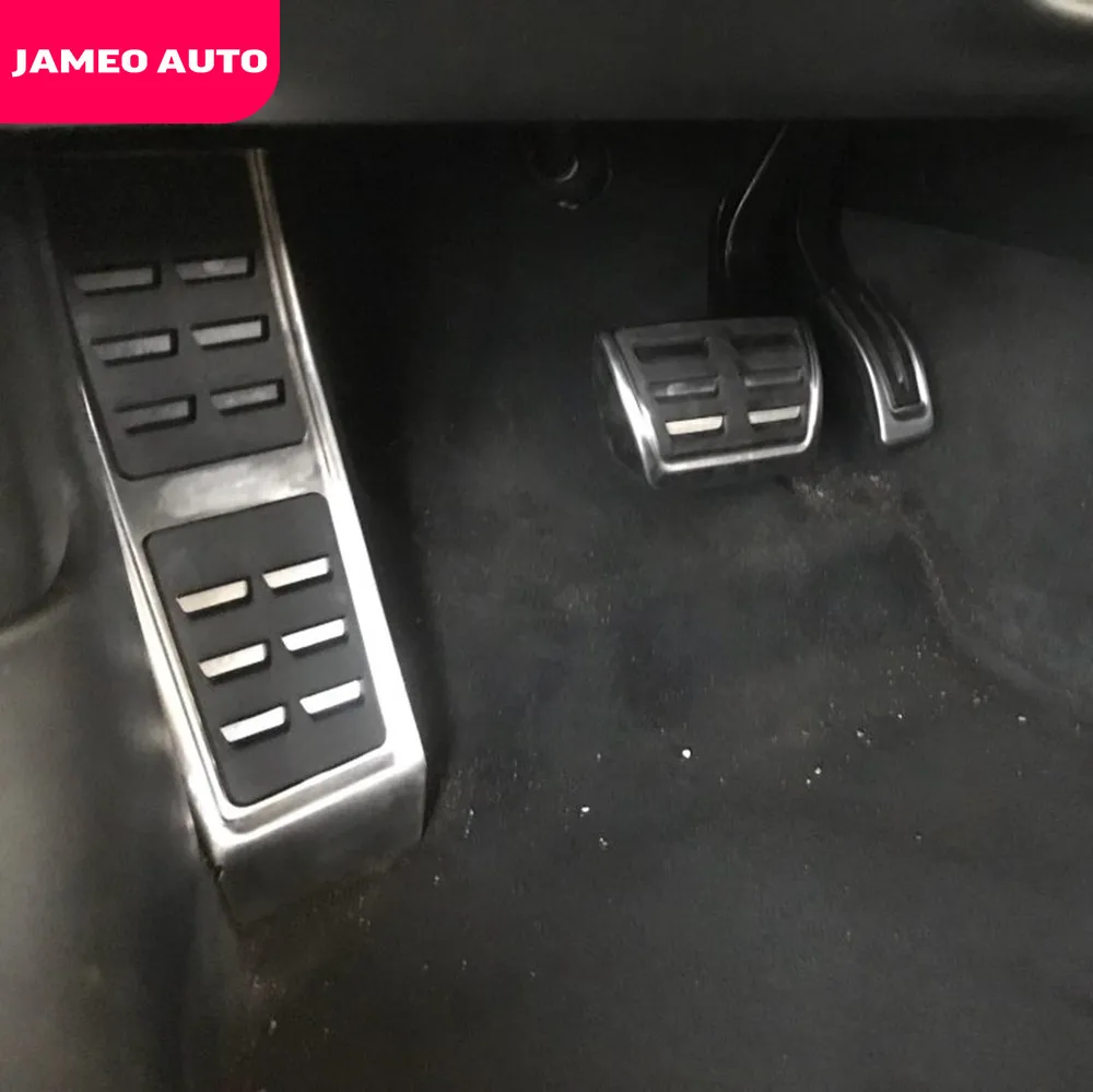 Jameo Auto Stainless Steel Car Rest Foot Pedal Gas Pedals Brake Pedal