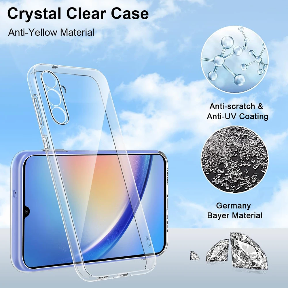 Premium Clear Ultra-Thin Silicone Soft Case - Luxury Protective Cover