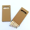 60pcs 3.5 inches short unpainted 6  colors pencils ,drawing coloring pencils Set for Kid art Painting Mini School Graduation 1