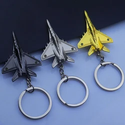 1Pcs Men Metal Fighter Keychain Gadgets For Man Battleplane Key Chain On Bag Car Trinket Jewelry Boyfriend Gifts Souvenirs