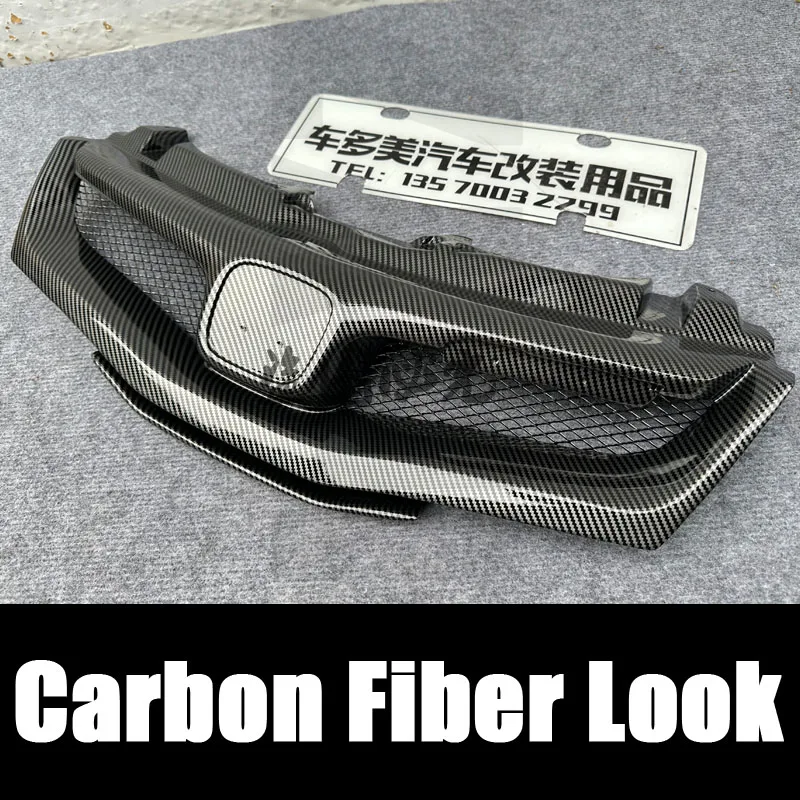 本物のカーボンファイバーフロントグリル,ホンダシビック,mu-gen