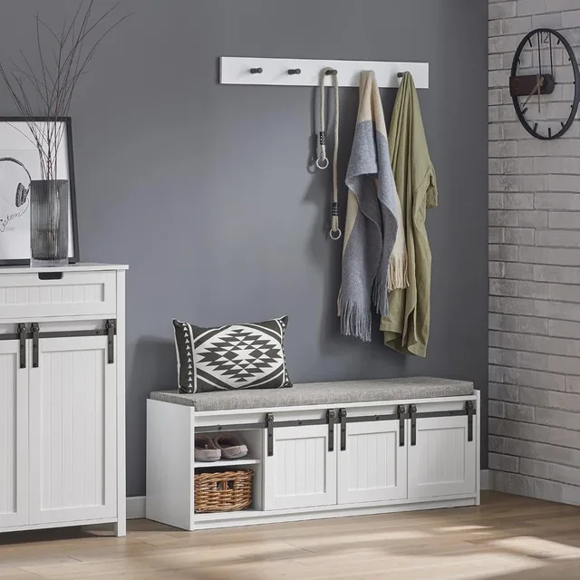 Shoe Storage Bench Entryway Coat Rack Ikea Mudroom Bench With