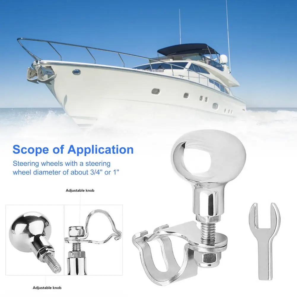 316 Edelstahl-Lenkradknopf Für Boote – Silber, Für 20-25 Mm Lenkräder