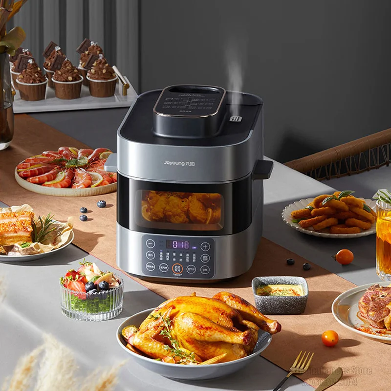 Air Fryer 4.2 QT Oilless Hot AirFryer 1200W Healthy Cooker Small Oven with  7 Presets, Digital LCD Touch Screen, Visual Cooking - AliExpress