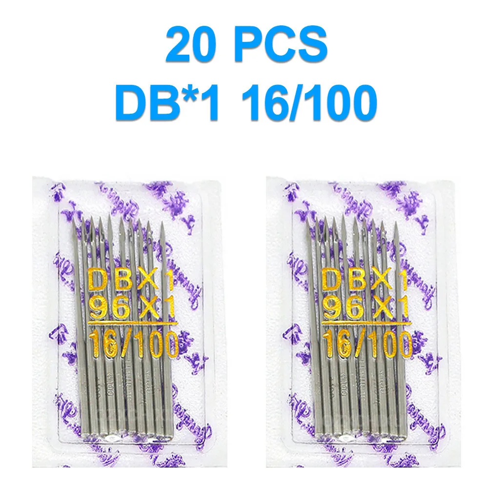 Premium Sewing Needle Variety Pack – 20 PCS for Industrial Lockstitch & Overlock Machines