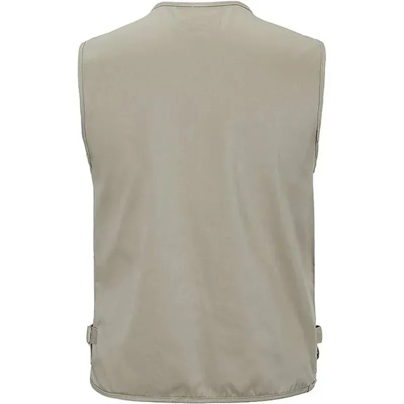 Spring Autumn Men's Fishing Vest Outdoor Multi-pocket Sleeveless Tactical Vest Hunting Hiking Travel Casual Waistcoat Jacket