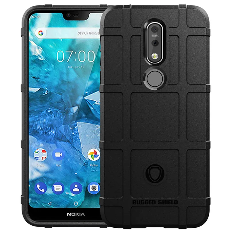 Soft Silicone Shield Case for Nokia 7.1 Anti Knock Shockproof Phone