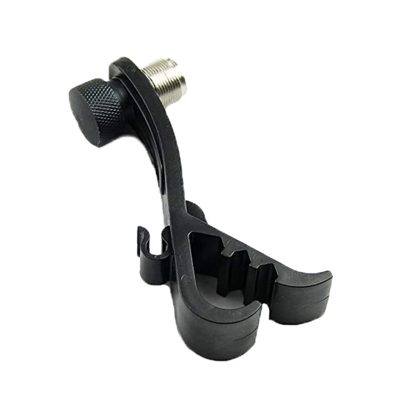 Microphone Clip Black Microphone Shockproof Clip with Gear Drum for RIM Adjustable Shockproof Metal Drum for RIM Microphone Mount Clamp Microphone Clip Holder