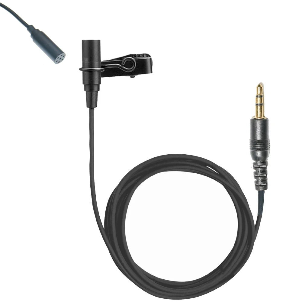 Black Mke Ecm77 Tie Lavalier Microfono Con Risvolto Jack Da 3.5Mm Per Sony Uwp Utx D21 D11 V1 Sennheiser Ew G2 G3 G4 Wireless Beltpack