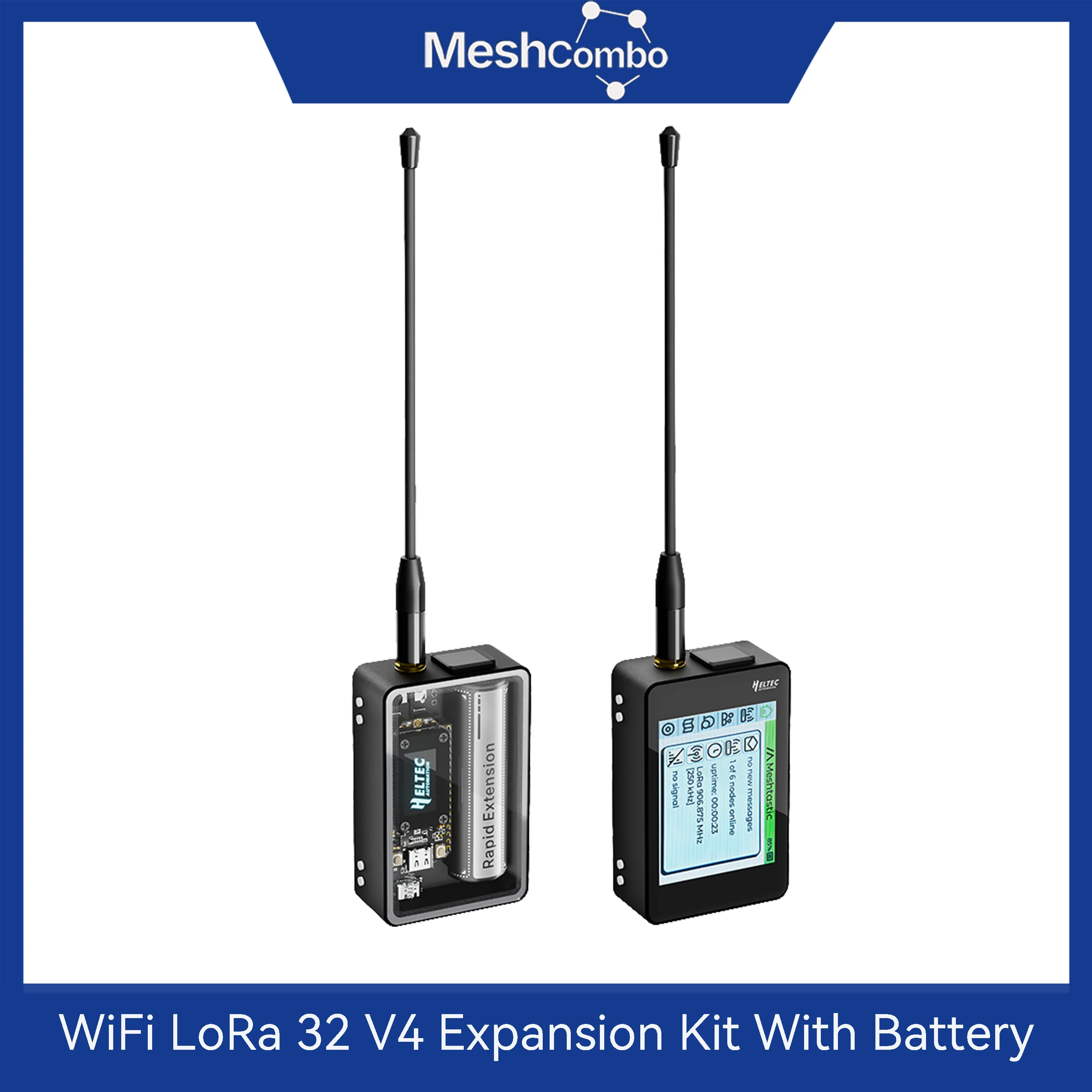 Heltec V4 WiFi LoRa 32 Expansion Kit With Battery ESP32S3 SX1262 928MHz GPS Module For Meshtastic LoRaWAN Touch Screen Devboard